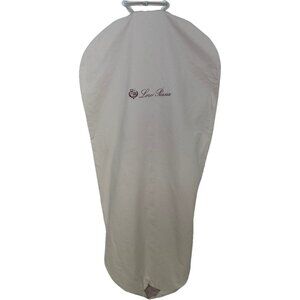Loro Piana Canvas Garment Bag w/Handles Ivory Made in Italy 55” x 26"